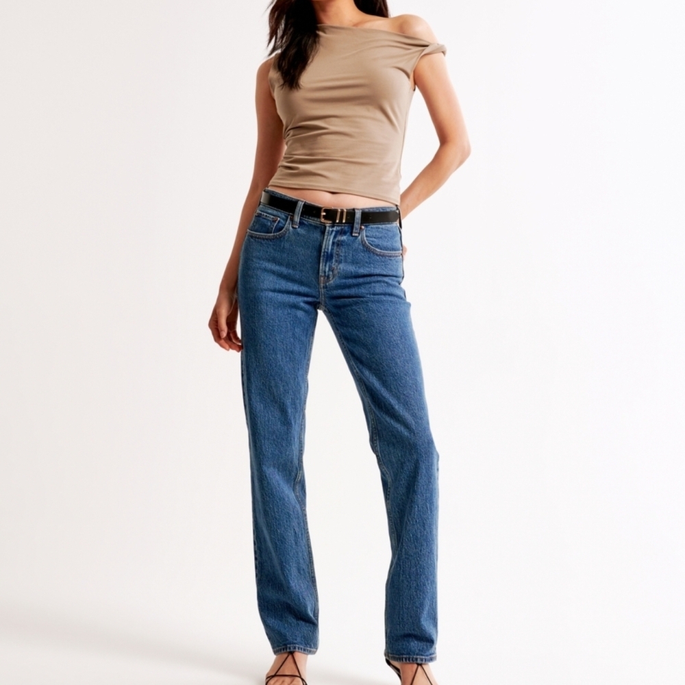 Abercrombie & Fitch Blue Straight Leg Jeans